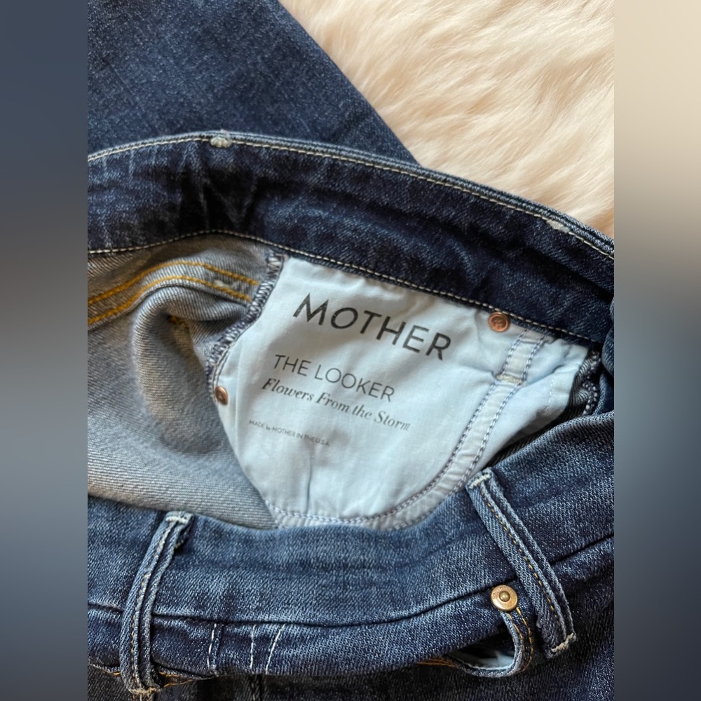 MOTHER The High Rise Looker in Flowers from the Storm Size 27 - Picture 8 of 12